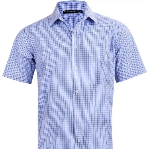 Picture of Winning Spirit, Mens Two Tone Gingham S/S Shirt